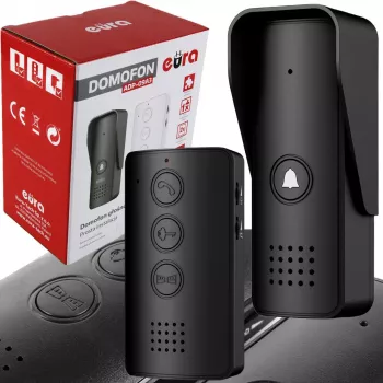 Intercomunicador EURA ADP-09A3 negro manos libres