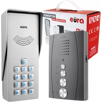 EURA ADP-38A3 ENTRA Portero automático de audio grafito