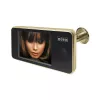 EURA VDP-01C1 ERIS mirilla digital para puerta 3,2 pulgadas LCD oro
