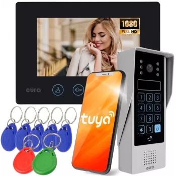 EURA VDP-90A3 DELTA+ negro videoportero 7
