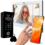 EURA VDP-99C5 Videoportero, pantalla táctil de 7 pulgadas, WiFi, RFID, Tuya, blanco