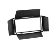 EUROLITE puerta de ala para Multiflood IP 8x10W RGBW Wash – metal negro 24,5 cm