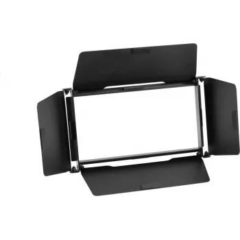 EUROLITE puerta de ala para Multiflood IP 8x10W RGBW Wash – metal negro 24,5 cm