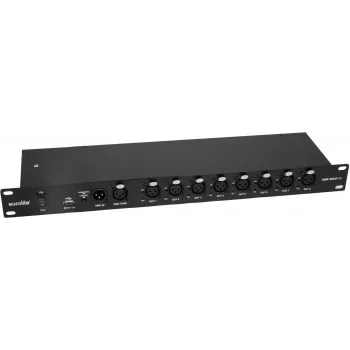 EUROLITE DMX Split 8X splitter 3 polos con aislamiento galvánico rack 19