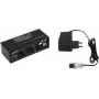 EUROLITE DXT-ME PRO merger DMX 2x3-Pin XLR In a 1x3-Pin XLR Out, modos HTP/LTP/Merge, 512 canales, carcasa metálica, 9-12V DC 70064868