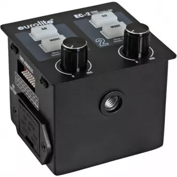 EUROLITE EC-2 controlador DMX de 2 canales para máquinas de humo estroboscopios y blinders 70064579