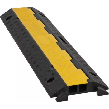 EUROLITE KB-2A Rampa portacables 2 canales 98x24x4,5 cm negro/amarillo capacidad de carga 5000 kg