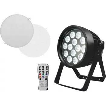 EUROLITE LED IP PAR 14x10W HCL luz de lavado RGBWA+UV para exterior con PowerCON TRUE1 y protección IP65 51914172