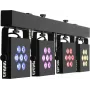 EUROLITE LED KLS-3002 MK2 Set de luz compacto AIR 4x focos RGBWA/UV DMX Wireless