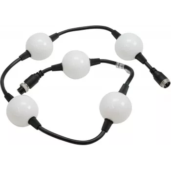 EUROLITE LED Pixel Ball 360° 1m MK2 – tira de píxeles RGB flexible, 5 segmentos, 24V DC