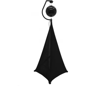 EUROLITE Set de bola de espejos 30cm negra con trípode y funda elástica negra 20000706
