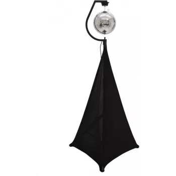 EUROLITE set de bola de espejos 50cm con trípode y vela negra 20000708