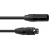 EUROLITE SEC-1 IP65 Cable DMX de 3 pines 3m Negro Impermeable