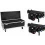 EUROLITE Set 2x LED TMH Bar S120 Moving-Head Spots + Flightcase con ruedas