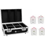EUROLITE Set 4x AKKU TL-3 TCL blanco + Charging Case 20000650