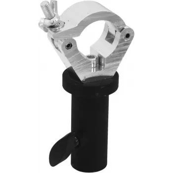 EUROLITE STR-3550L Adaptador de abrazadera para truss semiacoplador 75kg 32-35mm plateado 59007084