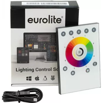 EUROLITE TOUCH-512 reproductor autónomo blanco controlador DMX 512 canales montaje en pared