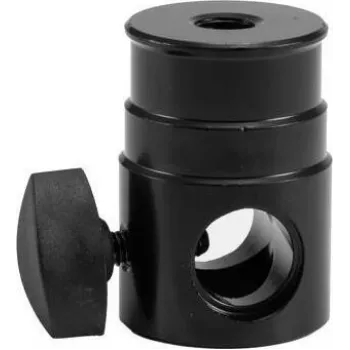 EUROLITE TV Spigot Adapter 16 mm con rosca M10 – Adaptador de acero robusto hasta 15 kg