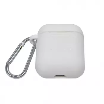 EVELATUS funda para Apple AirPods EAC04 White - funda protectora de silicona para AirPods 1.ª y 2.ª generación