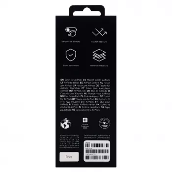 Evelatus Apple AirPods Funda EAC05 negra