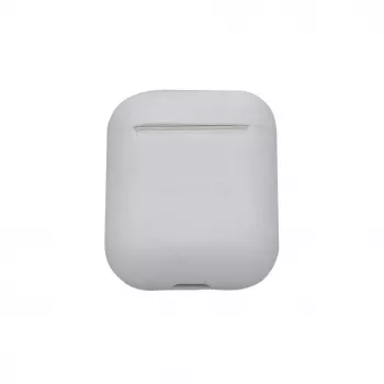 EVELATUS Funda para Apple AirPods EAC05 blanca - funda protectora de silicona con mosquetón