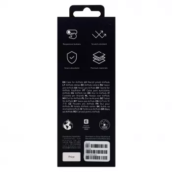 Evelatus Apple AirPods Pro Funda EAC05 Negro
