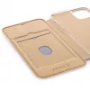 Evelatus Funda tipo libro para Apple iPhone 11 dorada