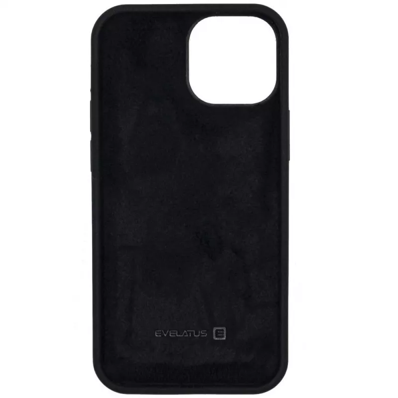 Evelatus Funda de silicona Soft Touch Premium para Apple iPhone 11 Pro Max, negra