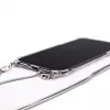 Evelatus Apple iPhone 11 Pro Funda de silicona transparente con cordón TPU Silver