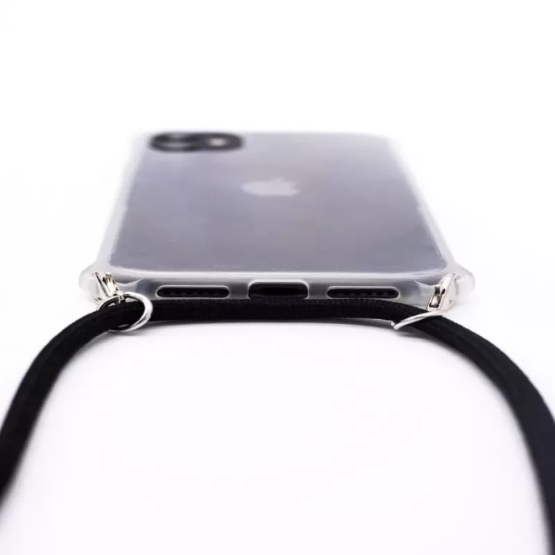 Evelatus Apple iPhone 11 Pro Funda de silicona transparente con cordón TPU Transparente
