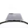 Evelatus Apple iPhone 11 Funda transparente de silicona con correa de cuello TPU transparente