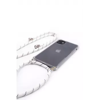 Evelatus Apple iPhone 11 Funda Silicona Transparente con Cordón TPU Transparente