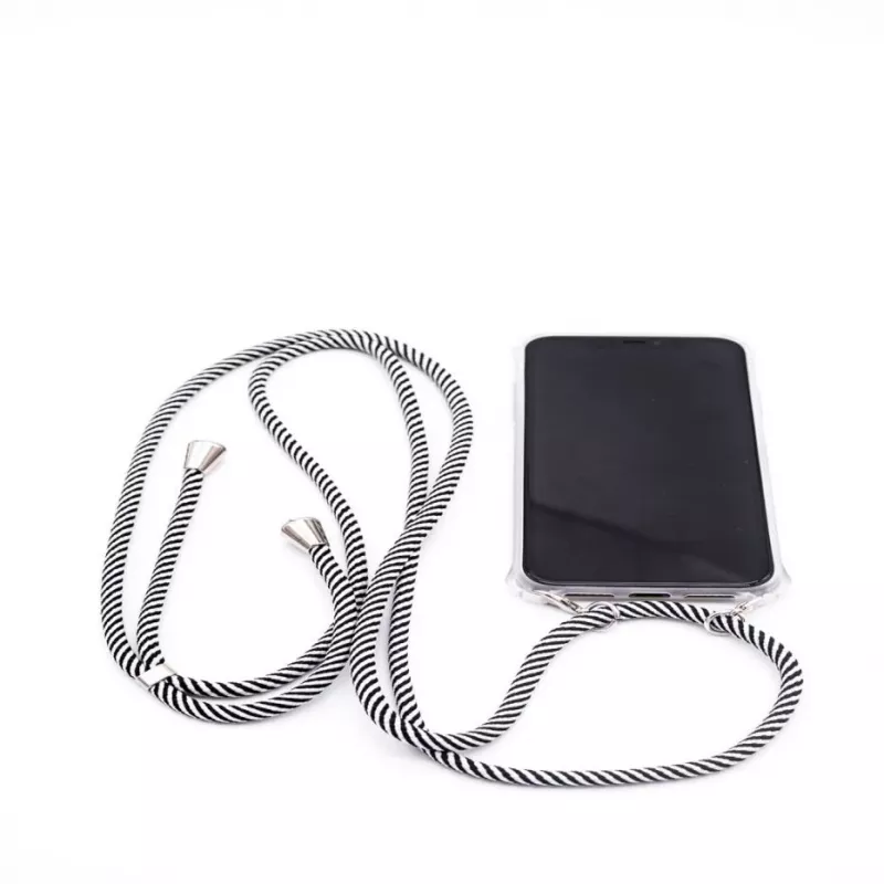 Evelatus Apple iPhone 11 Funda de silicona transparente con cordón TPU Transparente