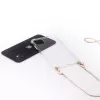 Evelatus Apple iPhone 11 Funda de silicona transparente con collar TPU Gold