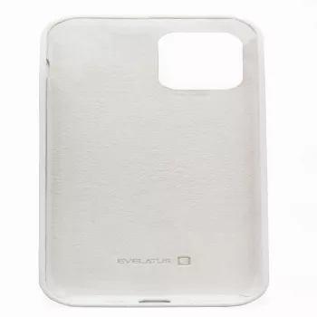 Funda de silicona Evelatus Apple iPhone 12/12 Pro Premium Soft Touch blanca
