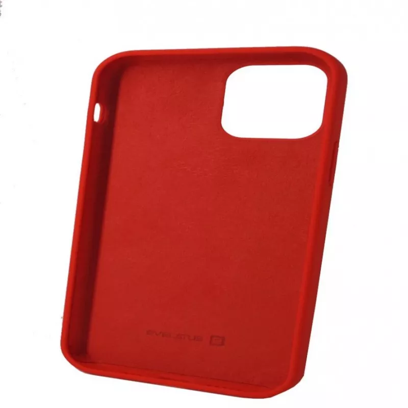 Evelatus funda de silicona nano para Apple iPhone 12 Mini Soft Touch TPU roja