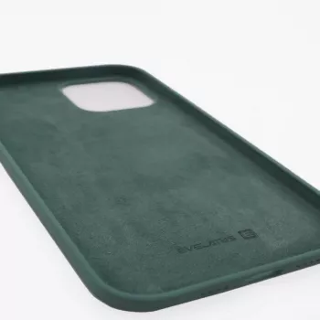 Evelatus Funda de silicona Premium Soft Touch para Apple iPhone 12 Pro Max Verde abeto