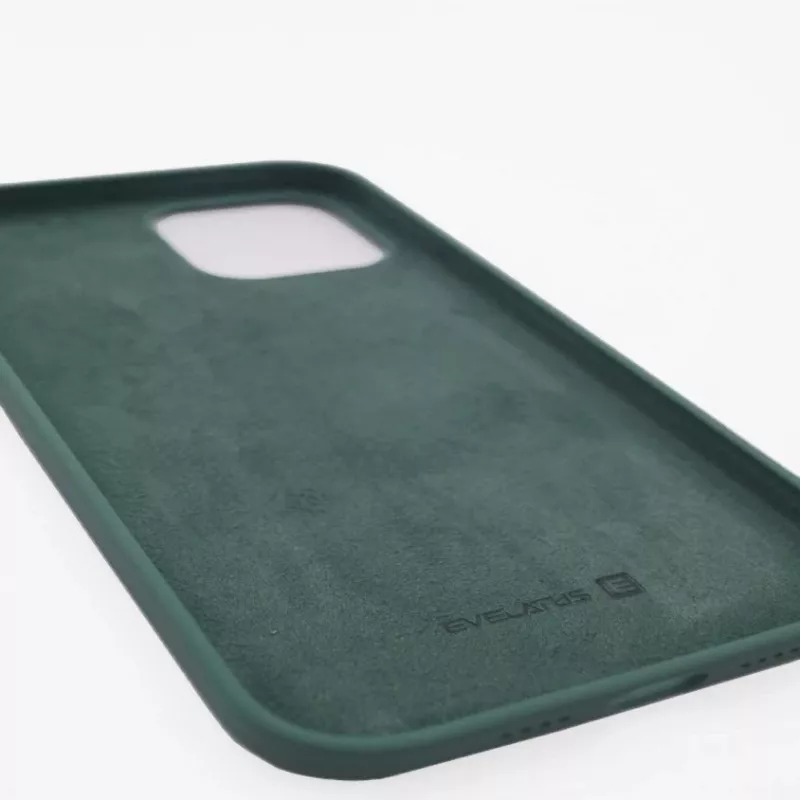 Evelatus Funda de silicona Premium Soft Touch para Apple iPhone 12 Pro Max Verde abeto