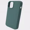 Evelatus Funda de silicona Premium Soft Touch para Apple iPhone 12 Pro Max Verde abeto