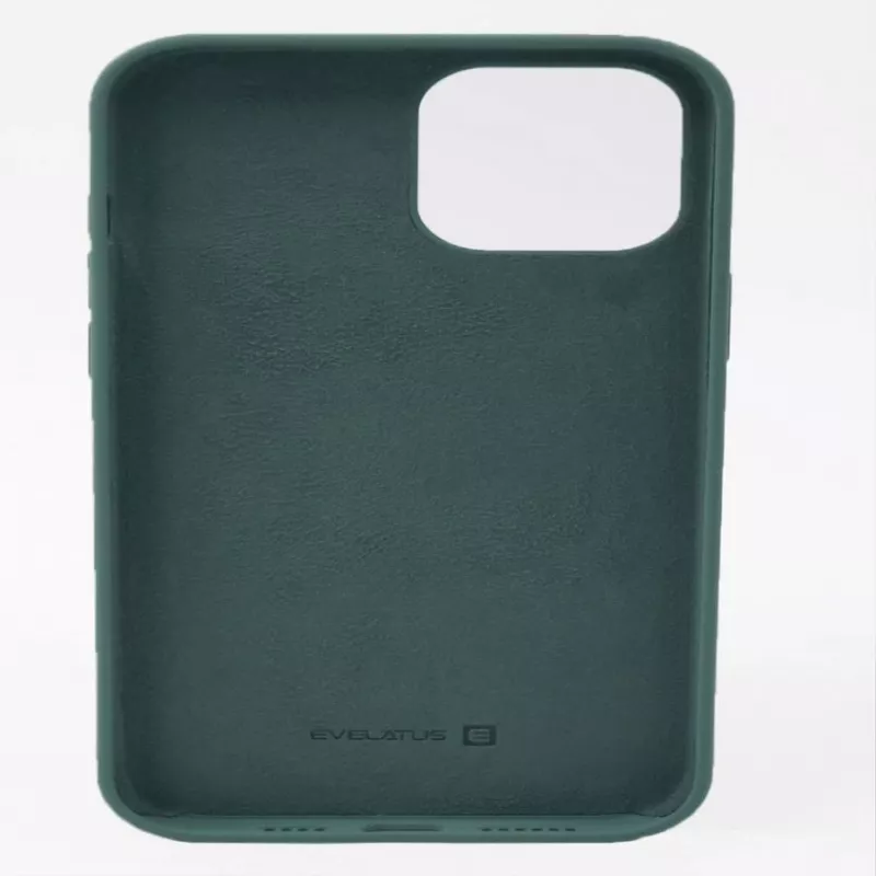 Evelatus Funda de silicona Premium Soft Touch para Apple iPhone 12 Pro Max Verde abeto