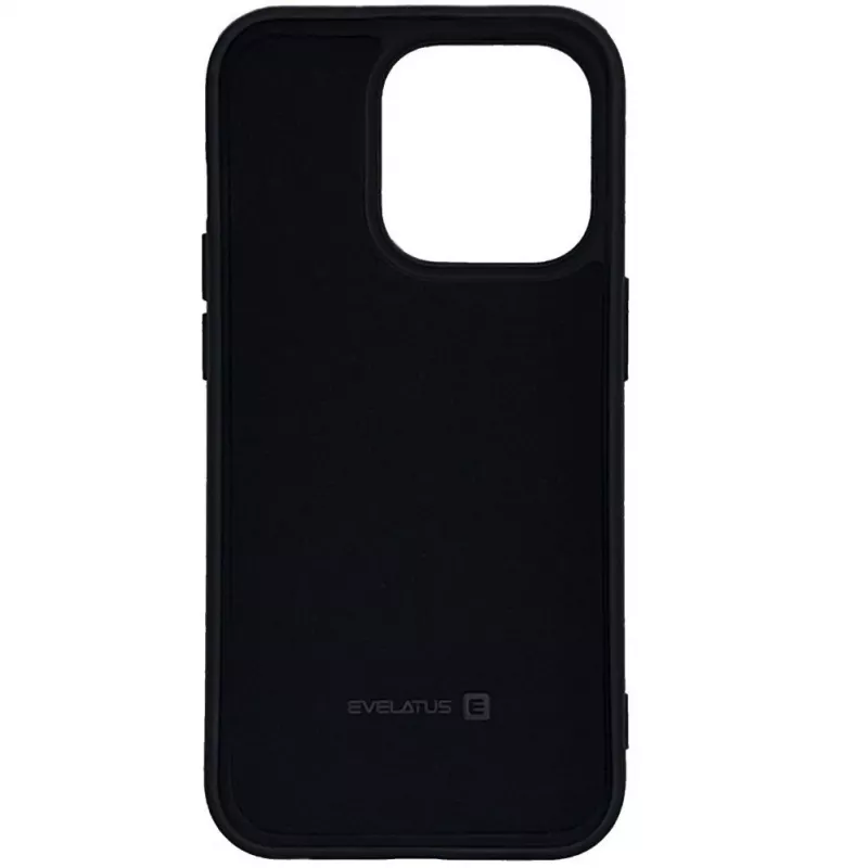 Funda de silicona nano Evelatus Soft Touch TPU negra para Apple iPhone 14 Pro 6.1