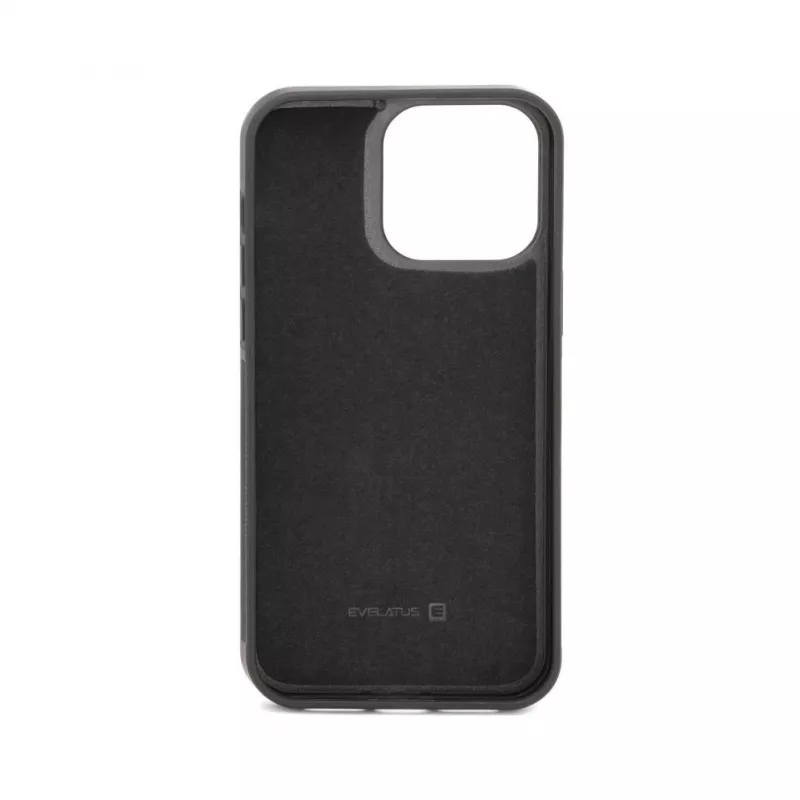 Evelatus Funda de piel con cartera multifunción y correa de muñeca para Apple iPhone 14 Pro Max, negra