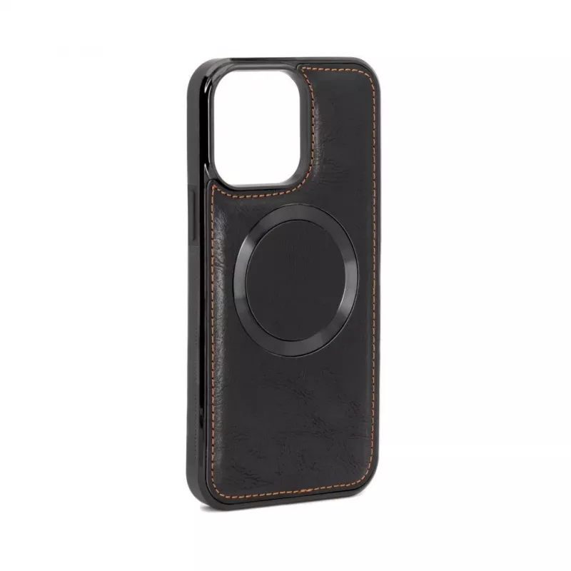 Evelatus Funda de piel con cartera multifunción y correa de muñeca para Apple iPhone 14 Pro Max, negra