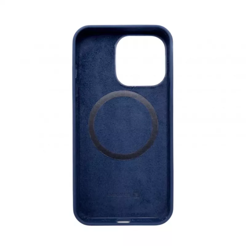 Evelatus Funda de silicona Soft Touch Premium MagSafe para Apple iPhone 14 Pro Azul medianoche