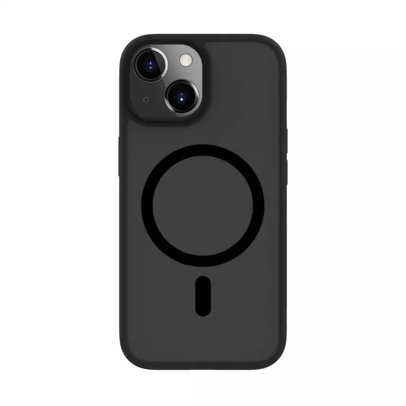 Evelatus Funda híbrida con MagSafe PC+TPU para Apple iPhone 15, negra