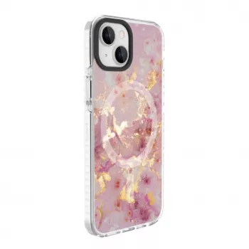 Evelatus funda PC+TPU con MagSafe para Apple iPhone 15 – mármol rosa