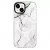 Evelatus Apple iPhone 15 Plus funda PC+TPU con MagSafe – Custom Marble White