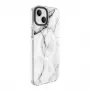 Evelatus Apple iPhone 15 Plus funda PC+TPU con MagSafe – Custom Marble White