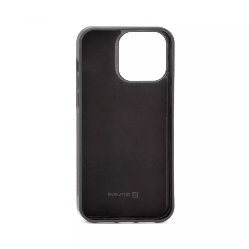 Evelatus Apple iPhone 15 Pro Funda con bolsillo con cremallera Magnet Zip Design Negro