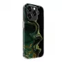 Evelatus funda PC para Apple iPhone 15 Pro Custom Print Marble Dark Green